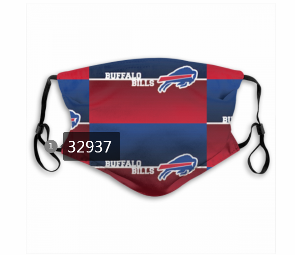 New 2021 NFL Buffalo Bills 170 Dust mask with filter->nfl dust mask->Sports Accessory